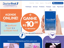 Tablet Screenshot of doctorfeet.com.br